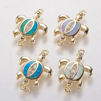 Brass Links Connectors KK-I613-15G-1
