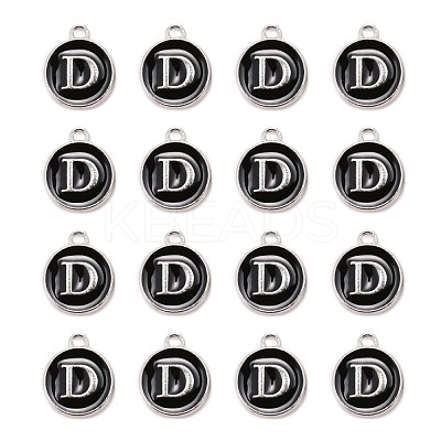 Platinum Plated Alloy Charms ENAM-S118-02D-P-1