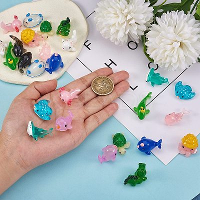 26Pcs 13 Style Transparent Resin Cabochons RESI-SZ0002-71-1