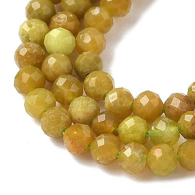 Natural Yellow Green Opal Beads Strands G-D306-A06-2mm-1
