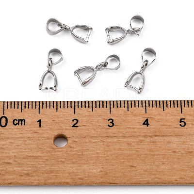 Grade AA Brass Ice Pick Pinch Bails for Pendant Making KK-M008-a-07P-NR-1