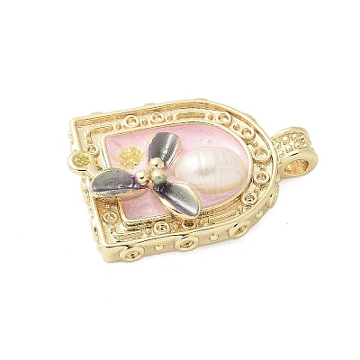 Brass Enamel Pendants LS-KK-F886-01G-06-1
