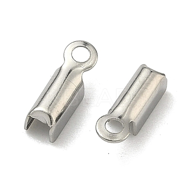 Tarnish Resistant 304 Stainless Steel Folding Crimp Ends LS-X-STAS-R063-28-1
