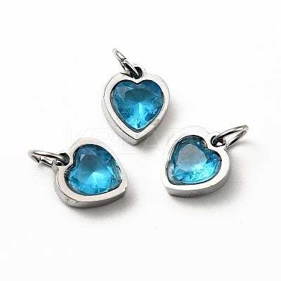 304 Stainless Steel Pendants STAS-D189-06P-08-1