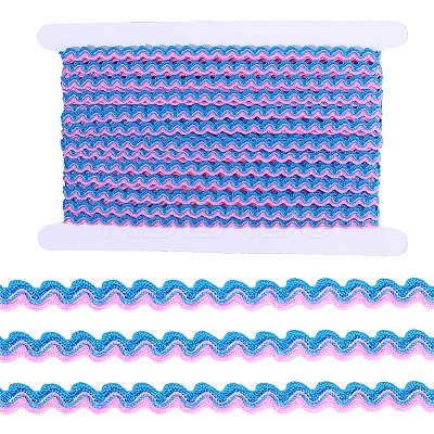 1 Roll Polyester with Paillette Wavy Fringe Trim Ribbon OCOR-GF0005-72C-1