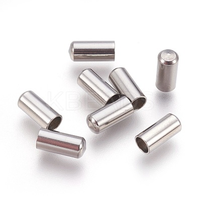 Tarnish Resistant 201 Stainless Steel Cord End Caps X-STAS-P207-05P-A-1