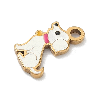 304 Stainless Steel Enamel Pendants STAS-G374-01G-07-1