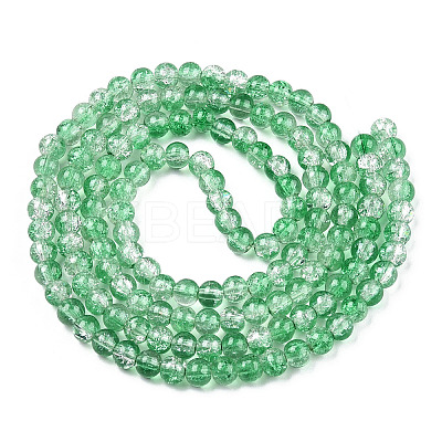 Baking Paint Crackle Glass Bead Strands LS-CCG-S001-8mm-19-1
