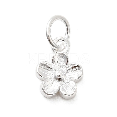 Fine Silver Flower Charms LS-STER-A048-17S-1