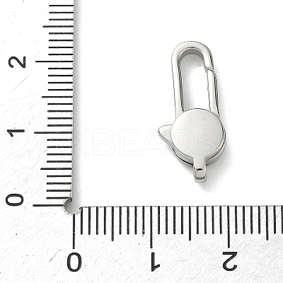 304 Stainless Steel Lobster Claw Clasps STAS-P423-04P-1