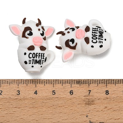 Cooffee Theme Silicone Beads SL-CBA6E44-01E-1