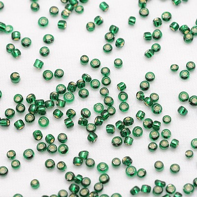 8/0 Transparent Glass Round Seed Beads SEED-J010-F8-37-1