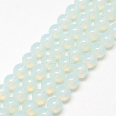 Baking Paint Glass Beads Strands X-DGLA-Q023-6mm-DB1-1