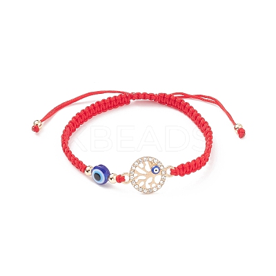 6Pcs 6 Style Resin Evil Eye Braided Bead Bracelets Set BJEW-JB08808-1