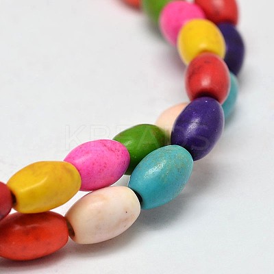 Dyed Synthetic Turquoise Bead Strands G-M1432-0-A-1