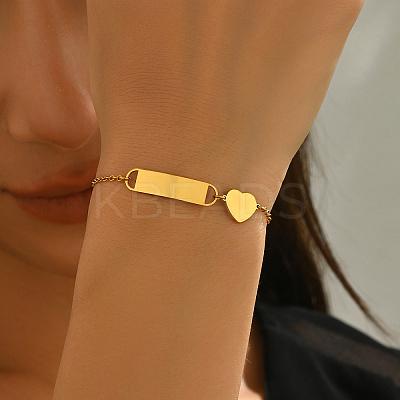 Stainless Steel Link Bracelets IH0298-1