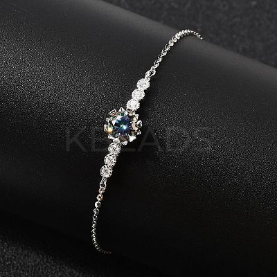 925 Sterling Silver Link Bracelets BJEW-D346-03B-P-1