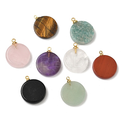 Natural Mixed Gemstone Pendants G-K385-17G-1