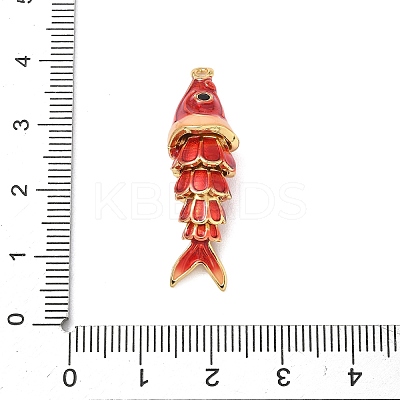 Brass Micro Pave Cubic Zirconia Pendants with Enamel KK-H526-03G-06-1