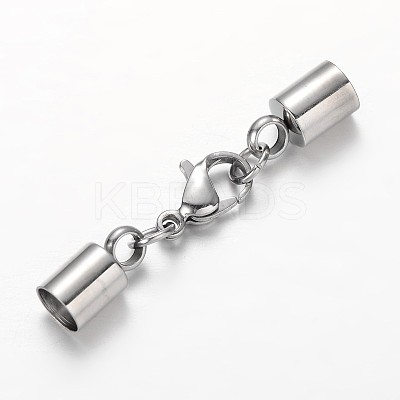Tarnish Resistant 304 Stainless Steel Lobster Claw Clasps STAS-I046-46-1