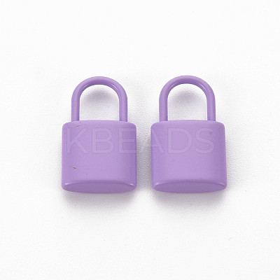 Spray Painted Alloy Pendants PALLOY-Q433-031D-RS-1