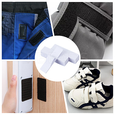 46Pairs Self-adhesive Nylon with Polyester Hook and Loop Tapes DIY-CY0003-66B-1