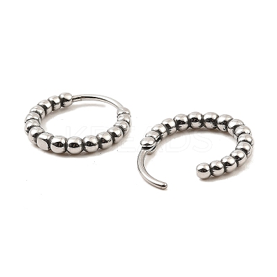 316 Surgical Stainless Steel Hoop Earrings EJEW-D096-05E-AS-1
