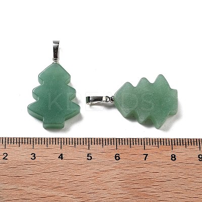 Natural Green Aventurine Pendants G-A203-01H-P-1
