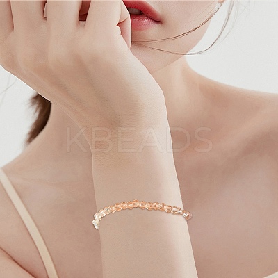 10 Strands Transparent Gradient Color Glass Beads Strands GLAA-CJ0002-09C-1