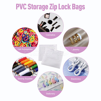 20Pcs Transparent PVC Storage Resealable Bags ABAG-TADJ0001-02-1