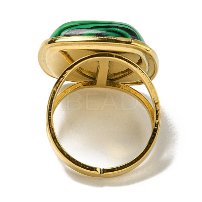 Ion Plating(IP) 304 Stainless Steel Open Cuff Rings RJEW-C079-12G-1