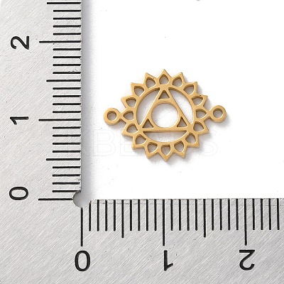 304 Stainless Steel Hollow Chakra Links STAS-S149-05G-1