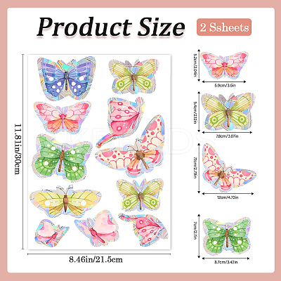 PVC Waterproof Shopwindow Decorative Sticker DIY-WH20007-17D-1