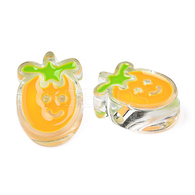 Transparent Acrylic Enamel Beads TACR-N012-004F-1