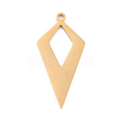 Ion Plating(IP) 201 Stainless Steel Pendants STAS-K003-14G-02-1