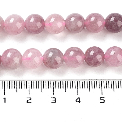 Natural Old Rose Madagascar Rose Quartz Beads Strands G-B076-A01-02-1