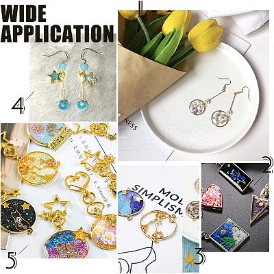 12Pcs 3 Colors PVD Vacuum Plating 304 Stainless Steel Open Pendants STAS-UN0024-63-1