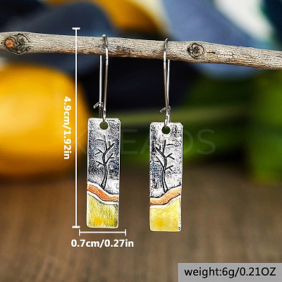 Alloy Dangle Earrings WG42B08-01-1