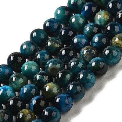 Grade AB+ Dyed Natural Tiger Eye Beads Strands LS-G-G102-A02-02-1