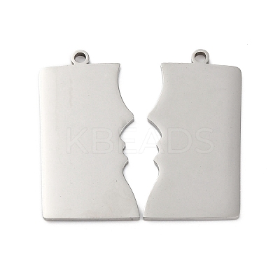 Anti-Tarnish 201 Stainless Steel Pendants STAS-R002-18P-1