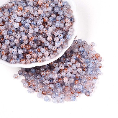 Baking Paint Glass Beads DGLA-T005-01A-12-1