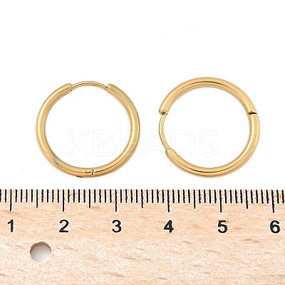 Ion Plating(IP) 304 Stainless Steel Huggie Hoop Earrings LS-EJEW-F111A-20mm-G-1