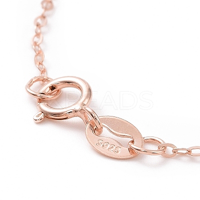 925 Sterling Silver Cable Chains Necklace for Women STER-I021-05RG-1
