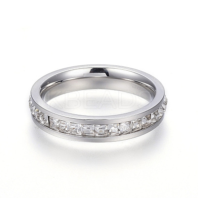304 Stainless Steel Finger Rings RJEW-G081-35P-1