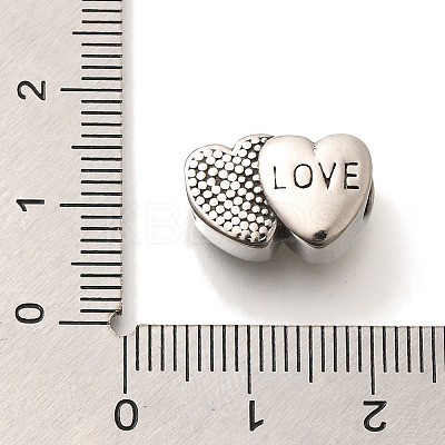 304 Stainless Steel European Beads STAS-G350-12AS-1