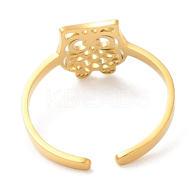 304 Stainless Steel Open Cuff Rings LS-RJEW-H213-01G-1
