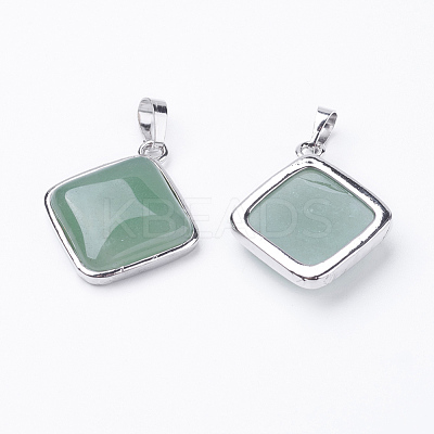 Natural Green Aventurine Pendants G-E420-06P-1
