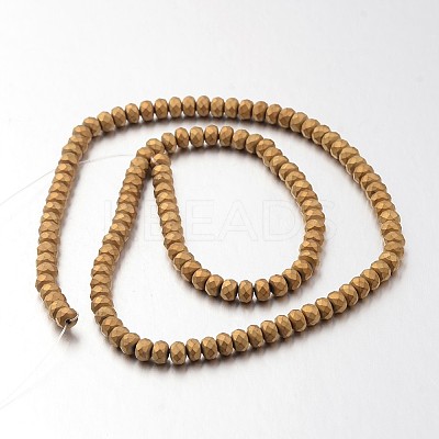 Electroplate Non-magnetic Synthetic Hematite Bead Strands G-F300-48B-F03-1