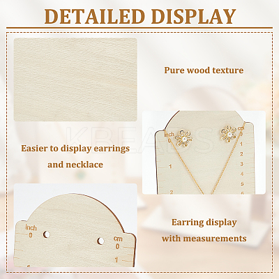 Wooden Earring Display Stands EDIS-WH0016-064C-1