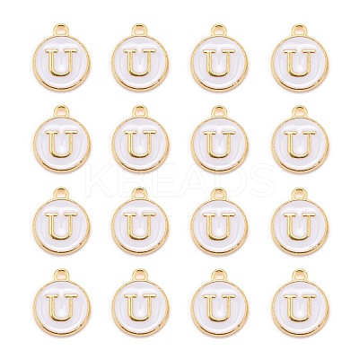 Golden Plated Alloy Charms X-ENAM-S118-01U-1